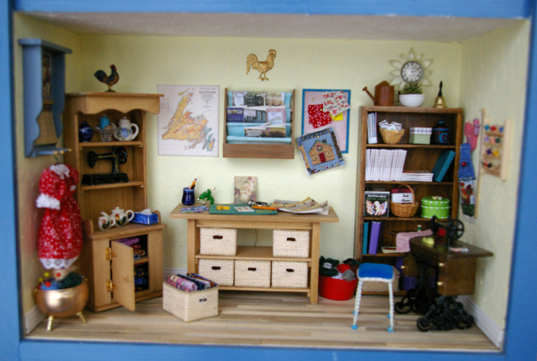 miniature sewing room box