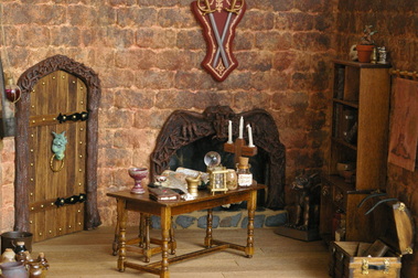 Miniature castle room, wizard's room