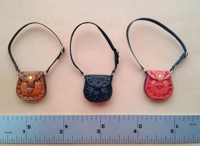 miniature leather purses