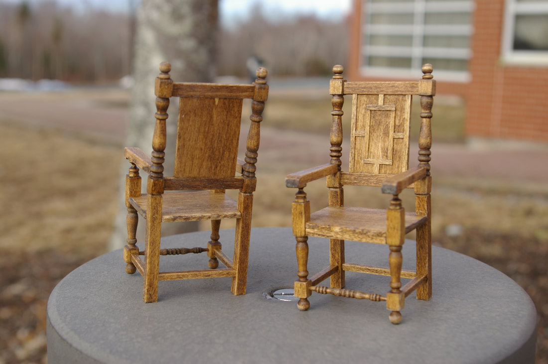 Miniature Medieval Chairs